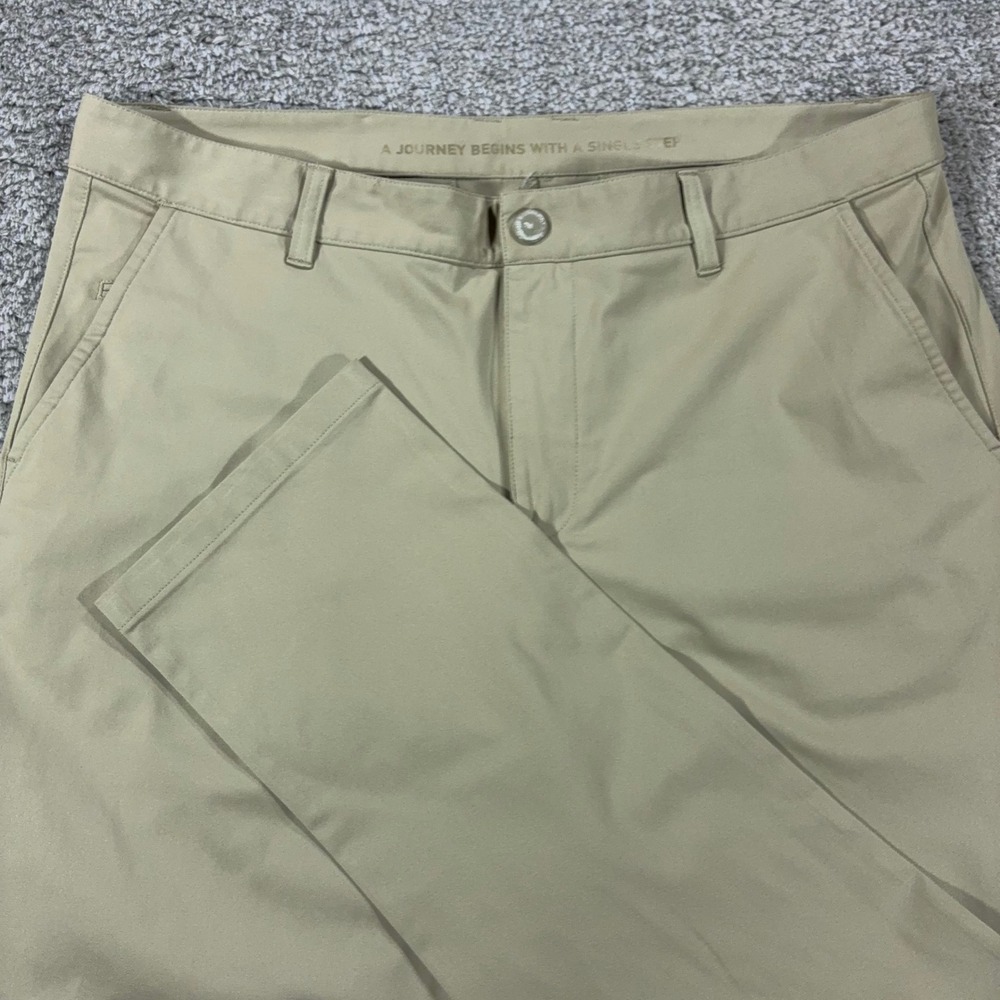 Rhone Commuter Pants Mens 35x30 Khaki Tan Performance Stretch Travel Trousers